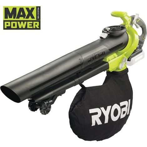 soffiatore e aspiratore a batteria ryobi "rbv36b" 36v, solo corpo macchina