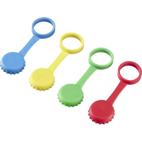 Westmark Tappo per bottiglia con fessura per cannuccia – tappo per bottiglia riutilizzabile con fessura per cannuccia, ideale per il campeggio e i picnic, chiusura affidabile – senza BPA, 4 pz. (1/5)