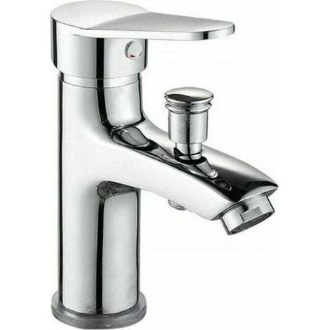 Mitigeur bain/douche monotrou chromé, monocommande. Design moderne et fonctionnel pour salle de bain. (1/4)