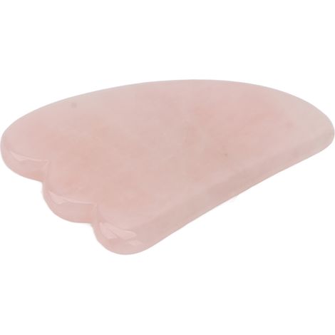 Tablette de Gratte Polie Rose Translucide Cristal Gua Sha Massage Confortable Prise en Main (1/5)