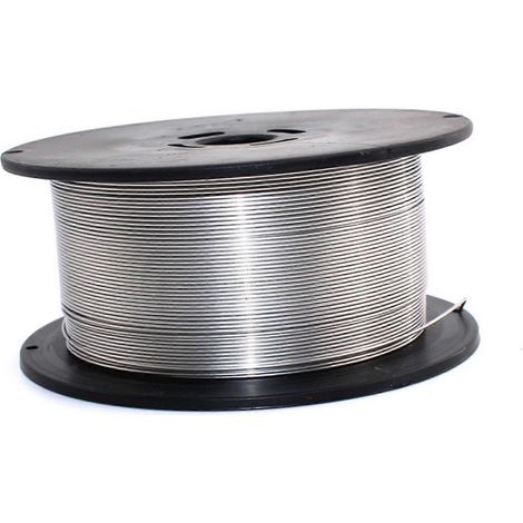 Fil MIG sans gaz, fil fourré en acier inoxydable E71T-GS, 8 mm x 10 mm, 5 kg, auto-protégé, pour poste à souder MIG sans gaz