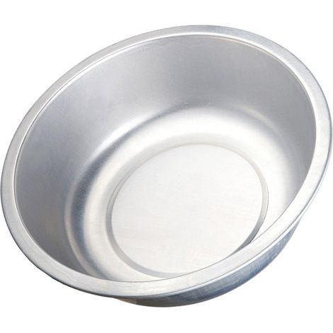 Bassine à Légumes en Aluminium Épais à Fond Plat, Bassin Stable Multifonction Cuisine, Diamètre 28 Cm, Accessoire Indispensable pour Laver Riz et Nouilles (1/5)