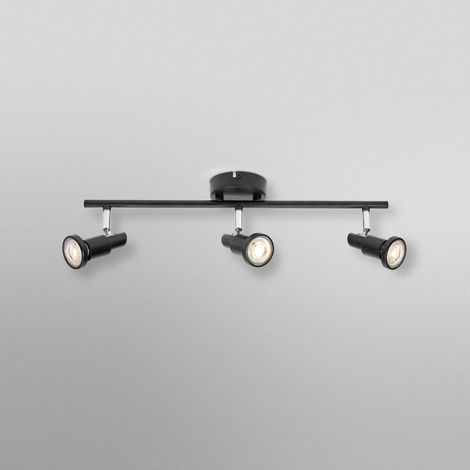 [GEBRAUCHT] B-Ware OSRAM Deckenstrahler 3-flg dimmbar GU10 LED schwarz Metall Lampe 48,6x9cm (1/2)
