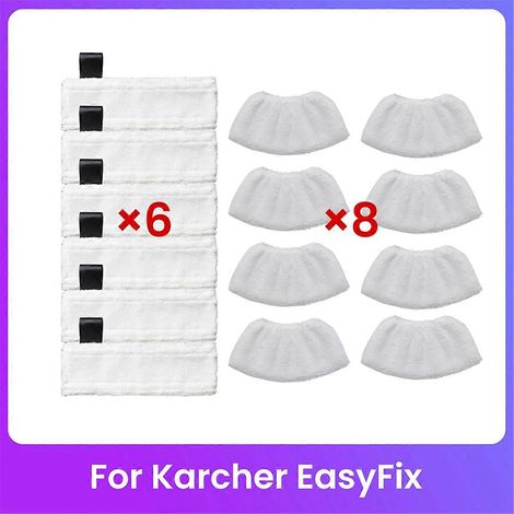 Ensemble de 14 lingettes de nettoyage en microfibre pour pièces détachées d'aspirateurs Kärcher (1/5)
