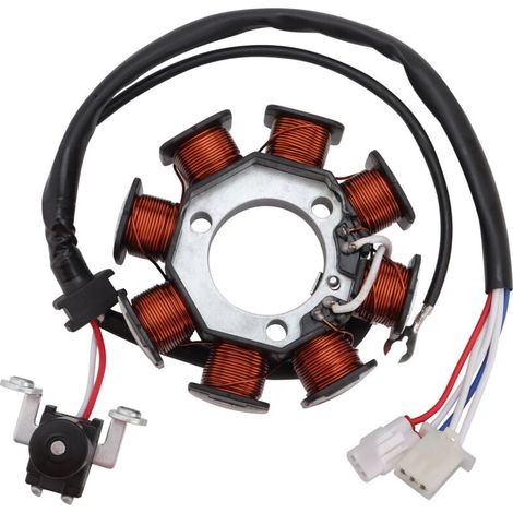 Bobine de magnéto stator compatible avec les motos Yamaha YZF-R6 (2003-2005) et YZF-R6S (2006-2009). (1/5)