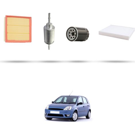 Kit tagliando 4 filtri compatibile con Ford Fiesta V 1.3 44kw dal 2002 (1/5)