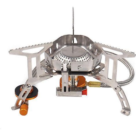 Fornello da campeggio antivento ad alta potenza, portatile e potente, per picnic all'aperto, mini fornello da picnic (1/5)