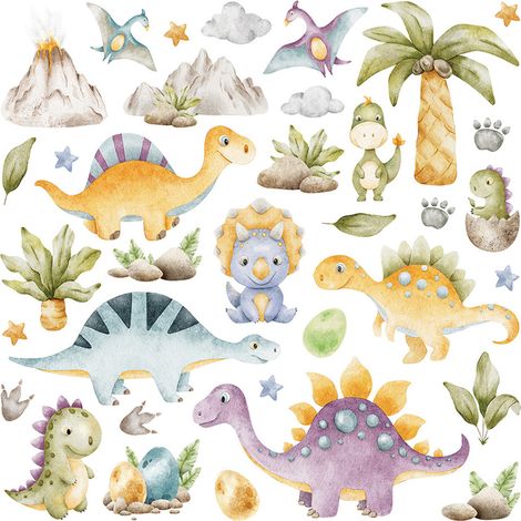 Sticker - Dinosaures - 30x30 cm