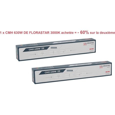 Pack lampe CMH 630W DE 3000K Florastar - 60% sur la 2ème