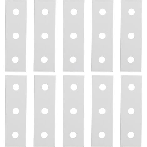10 Plaques de Jonction Aluminium Plates de Réparation Droites à 3 Trous 2020 (1/5)