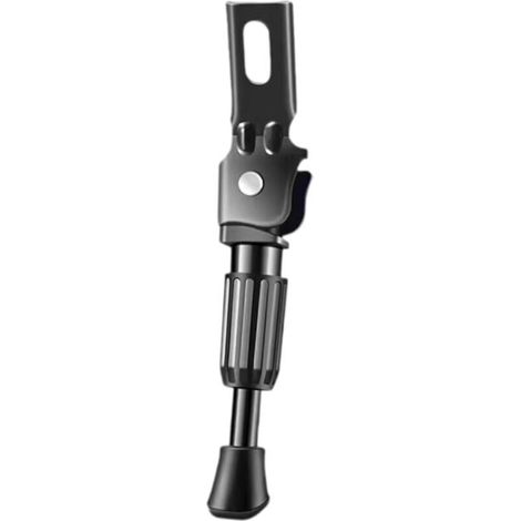 Sturdy alloy children's bike kickstand, ideal for mountain bikes and city bikes, with a 35.5 cm black side support. (1/5)