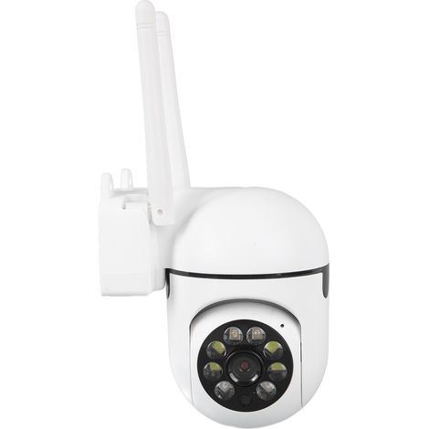 Caméra de sécurité WiFi 1080p avec vision nocturne, détection de mouvement, communication bidirectionnelle, caméra de surveillance sans fil rotative, prise UE 100-240 V (1/5)