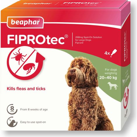Beaphar Fiprotec Spot On Large Dog 268mg (4 Pipettes) - 260706 (1/5)