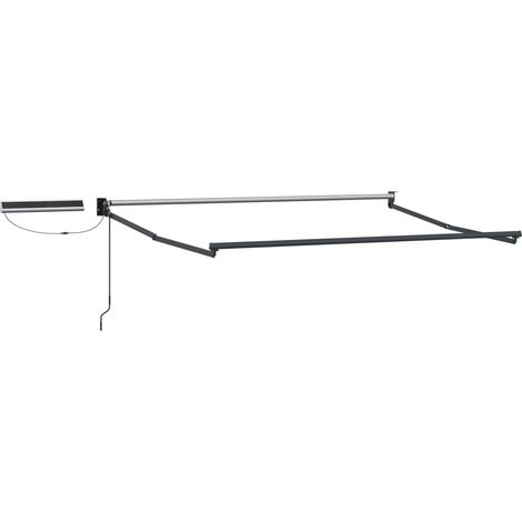 Store banne  Auvent rétractable électrique Rouge 3 x 2,5 m