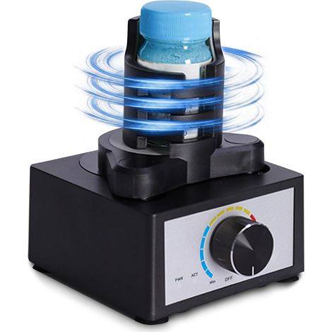 Mélangeur Vortex, Mélangeur de Peinture, Mélangeur Vortex Liquide 3002400 tr/min, Turbo Shaker Convient 10-100 ml pour Shaker de Peinture, Vernis à Ongles, Laboratoire, Peinture Acrylique (1/5)