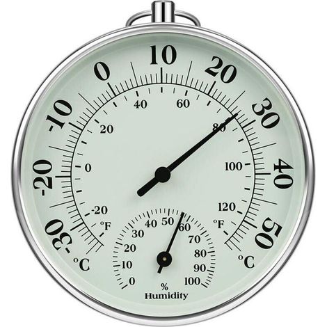 Thermomètre d'intérieur et d'extérieur 10 cm avec thermomètre d'humidité à l'intérieur et à l'extérieur Température de l'air pour moniteur climatisation Humidity Thermomètre Gauge Indicateurs (1/5)