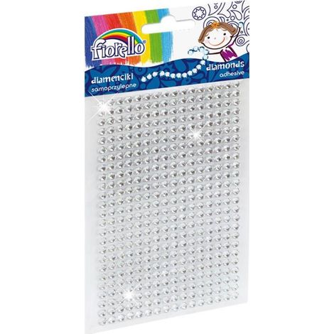 Fiorello GR-DS039-4 selbstklebende Diamanten silber