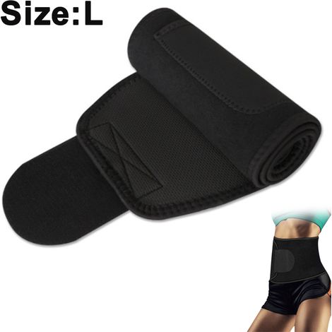 Ceinture De Soutien Lombaire - Ceinture De Sudation Pour Taille - Matière Néoprène Élastique - Taille M Ou L - Noir Ou Rouge Rose - 1 Pièce (1/5)