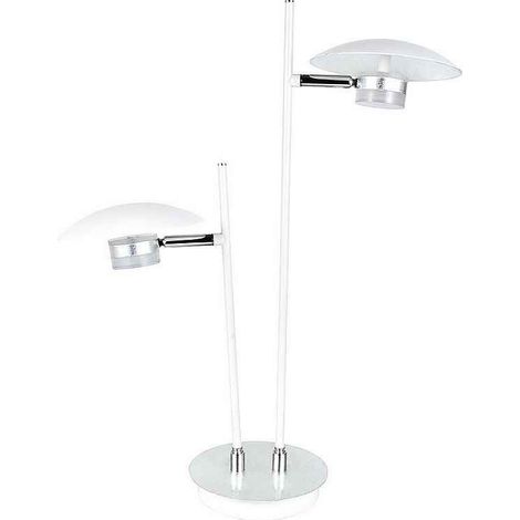 Lampada da tavolo Cape town 2l 12w 4000k bianco/argento 52x32x15 cm 1080 lm direzionabile e regolabile (1/5)