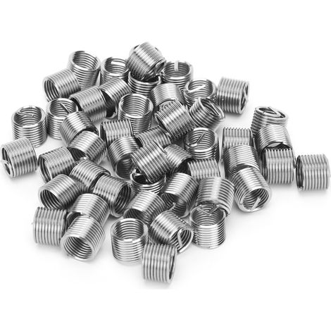 50 inserts M8 x 1 x 1,5D écrous réducteurs mâle femelle en acier inoxydable pour réparation de filetage, outil de fixation rapide (1/5)