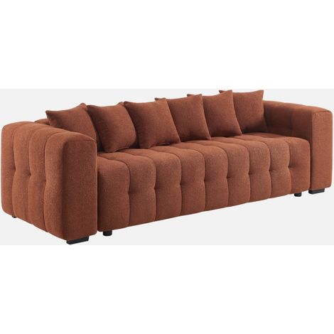 Sofá cama con textura bucle y baúl. 3 plazas (1/5)