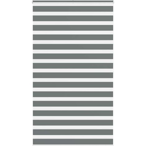 Doppelrollo Dunkelgrau 130x200 cm Stoffbreite 125,9 cm Polyester