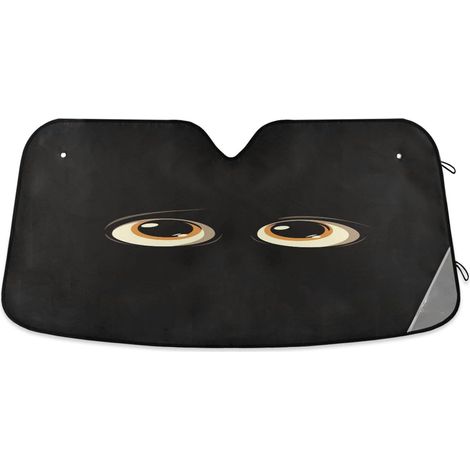 Pare-soleil de voiture pliable pour pare-brise avant avec tissu (1/5)