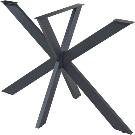 Structure de table acier 85 x 85 x 71 cm noir