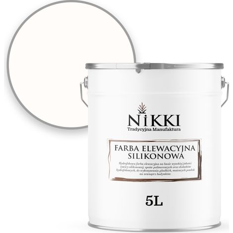 Pittura per facciate 5L bianco caldo F101 resistente ai raggi UV e all'ingiallimento