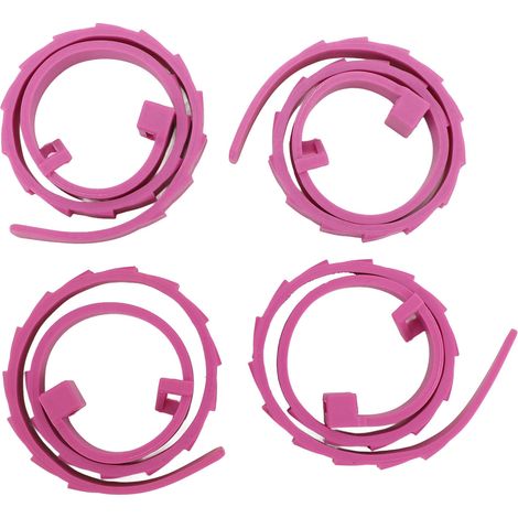 Verstellbares, teleskopierbares, leichtes und weiches Silikon-Halsband für kleine und große Katzen und Hunde, 4er-Pack, lila (1/5)