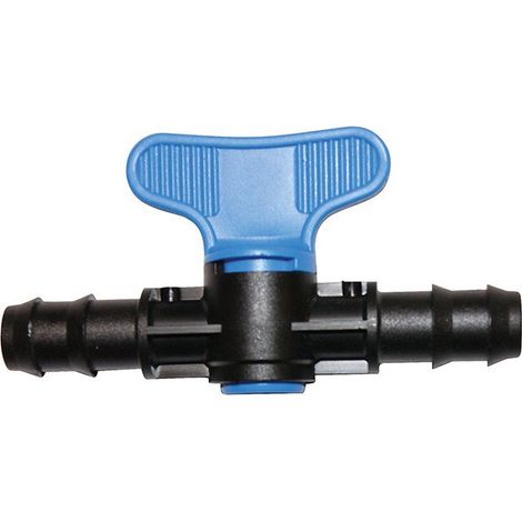irrigation Robinet Vanne d'arrêt 16mm pour tuyau PE/souple (1/2)