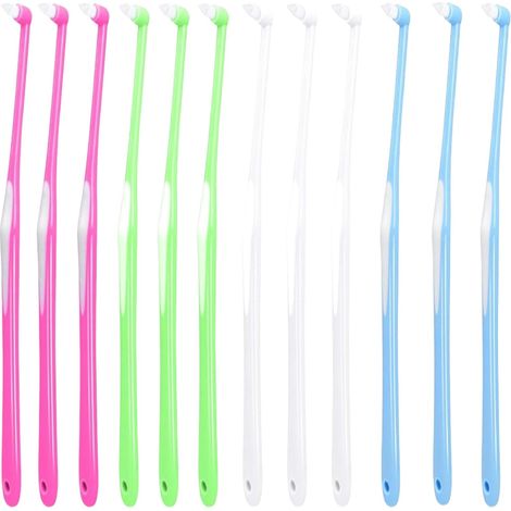 12 Pcs Interdental Brushes Tapered Tapered Tip Toothbrush Orthodontic Toothbrush for Dental Implants, Dental Appliances and Teeth Cleaning Care (1/5)