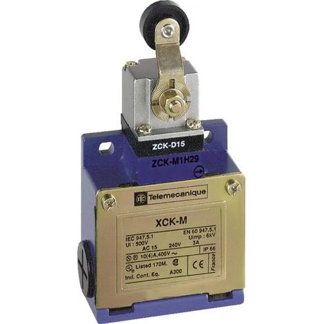 FINECORSA XCKM -leva rotella in plastica - 1NC+1NO - rapido - Pg11 - Télémécanique - XCKM115