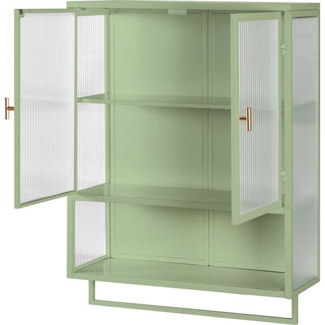 PLACARD Style Contemporain Concis Verre Métal Vert 60.00 x 23.00 x 78.00 (1/5)