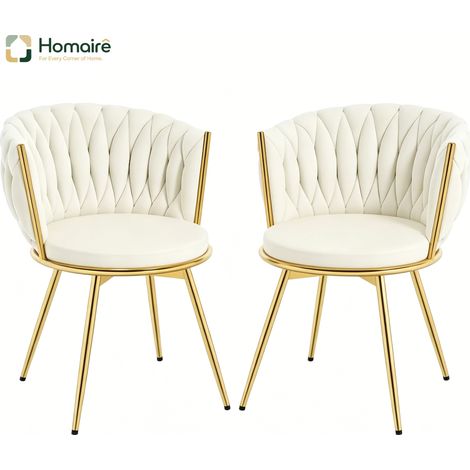 Gartenstuhl in Beige und Beige 59,5 x 60,5 x 78 cm HOMAIRE (1/5)