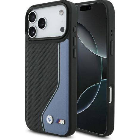 BMW M Carbon Logo MagSafe Hülle für iPhone 17 Pro Max Blau (1/5)