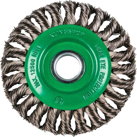 Klingspor BR 600 Z Rundbürste gezopft einreihig Anzahl Reihen 1, 125 x 14 x 22,23 mm 0,5 Edelstahl (1/3)