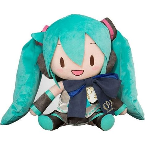 Poupée Hatsune Miku Fufu, peluche nœud papillon, cadeau d'anniversaire anime, décoration de bureau (1/5)