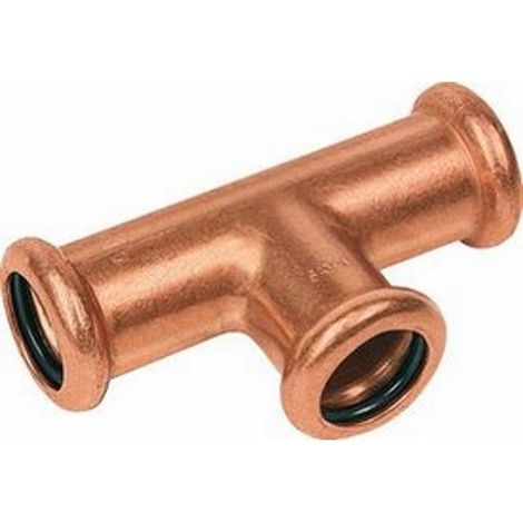 SANHA Pressfit., T-Stück Cu 28x15x28 Kupfer, Nr.6130 - 83067172 von Buderus
