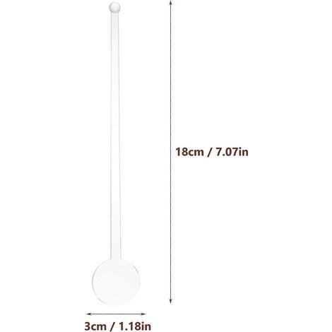80 bâtonnets mélangeurs décoratifs pour jus et cocktails, réutilisables, pour vos fêtes.-18X3cm