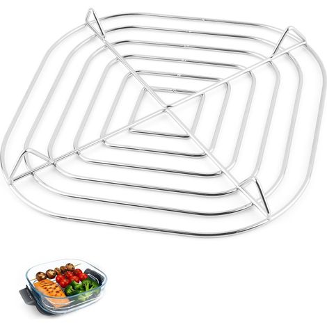 Cuiseur vapeur en acier inoxydable Convient pour friteuse à air chaud Ninja CRISPi FN101, bac à légumes Convient pour friteuse à air Ninja Crispi Accessoire pour récipient en verre Ninja CRISPi 3,8 l, (1/5)