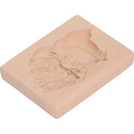 Emporte-pièce en bois sculpté pour biscuits pain d’épices, moule à gaufrer en forme de Père Noël (1/5)