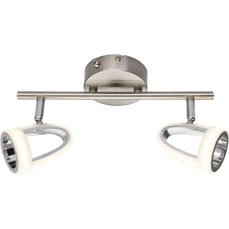 Plafonnier 2 spots LED design moderne RODRIK