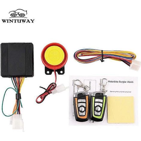 Système d'alarme antivol à distance pour moto, protection antivol pour moto, vélo, moto, scooter, système d'alarme pour moto (1/5)