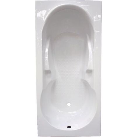 ONDEE ZEN - Baignoire FANY - Bac rectangulaire 170x80cm - ABS et Acryl renforcé 3mm - Blanc (1/5)
