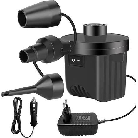 Pompe à Air Électrique Gonfleur Dégonfleur, Gonfleur 240V/130W,avec 3 Buses Pompe à Pagaies Haute Puissance pour Matelas Pneumatique, Matelas Gonflables, Pataugeoire,Anneau de Natation (1/5)