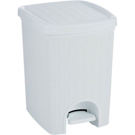 Cubo de basura Elegance Blanco L 20 Stefanpl
