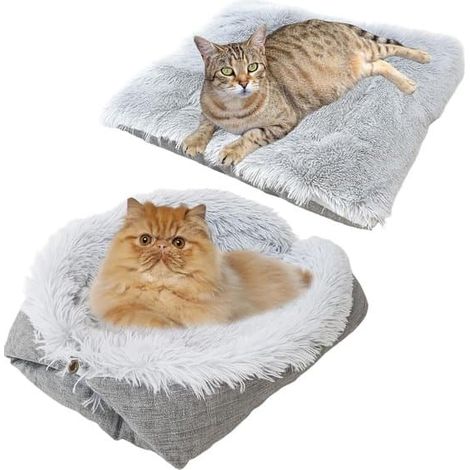 Mobilier pour chatsCoussin pour chat - 61 x 51 cm - Coussin pour chien - Panier pour chat - Couverture chauffante pour chat - Couverture chauffante pour chat - Lit 2 en 1 pour chat - Coussin pour cage (1/5)