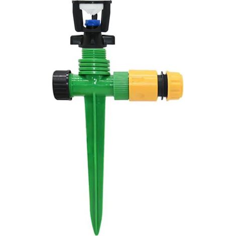 (I)Micro arroseur de jardin avec filetage 1/2 pouce, support en plastique, rotation à 360 degrés, buse d'arrosage et d'irrigation pour jardins, pelouses et exploitations agricoles (1/5)