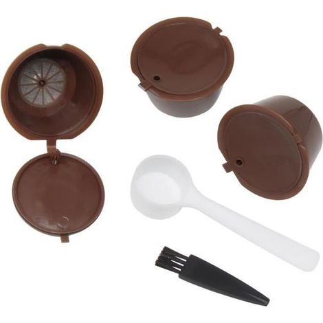 Pack de 3 capsules filtre à café réutilisables pour Nescafe Dolce Gusto HG170 Mini Me Piccolo Genio Esperta et Circolo Xcool-art (1/4)